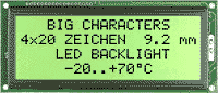 EA P204-BHNLED dot-matrix display