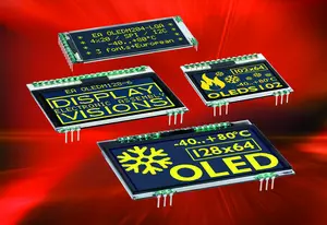 World's first OLED displays with pins for fast mounting
