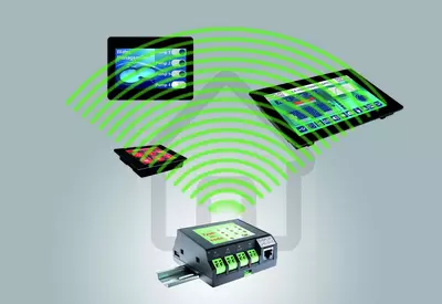 The new PLC with Colour Display and touch. Connection of up to 50 displays possible