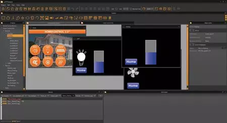WYSIWYG editor to create your individual screens and functions