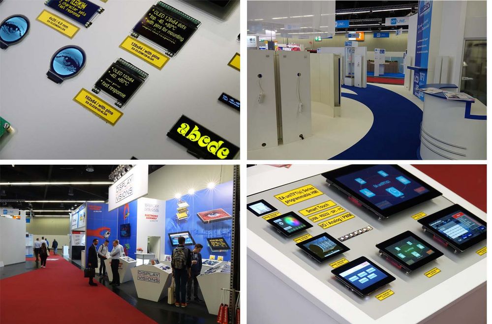 embedded world booth with displays from ELECTRONIC ASSEMBLY