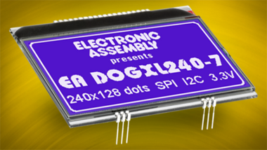 DOG display series with SPI 19 Zoll chassis / plug-in unit / SPI