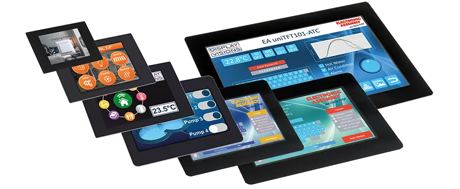 HMI units für integration from 1.5" to 10"