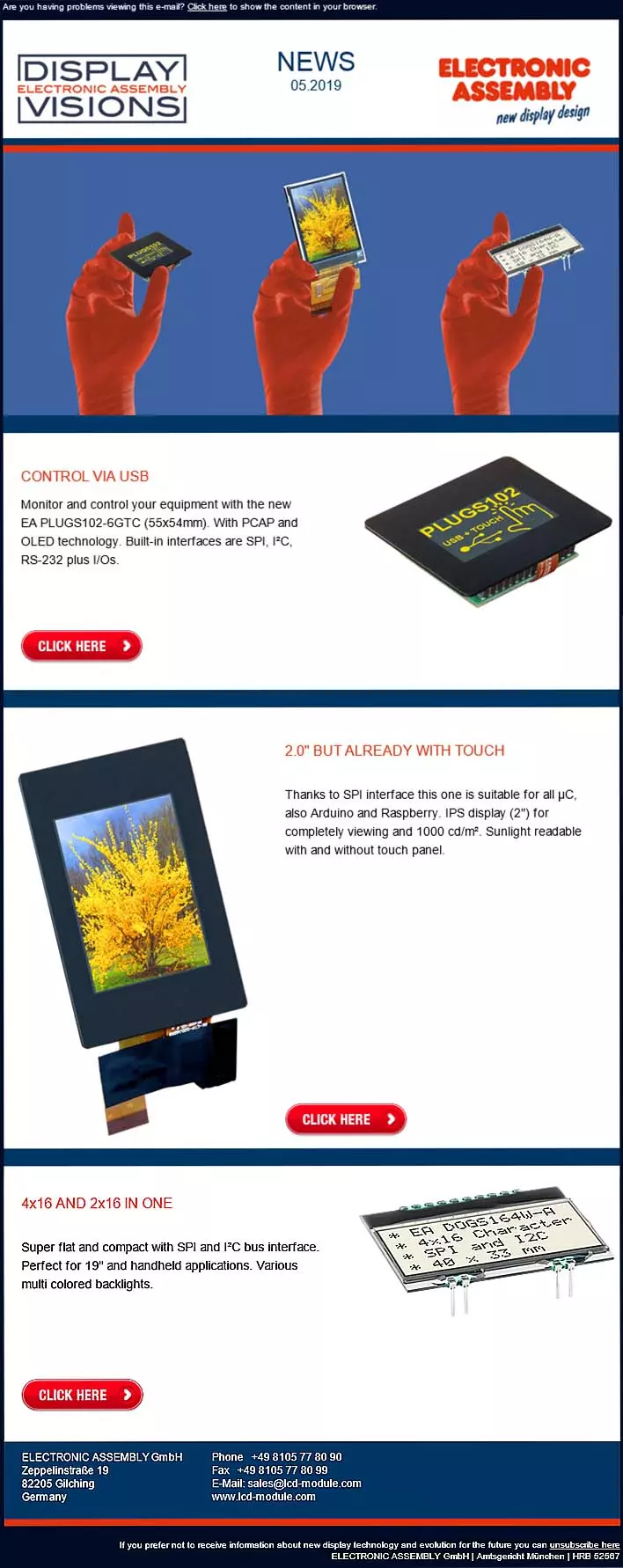 Display: So small but already with touch Display: So small but already with touch