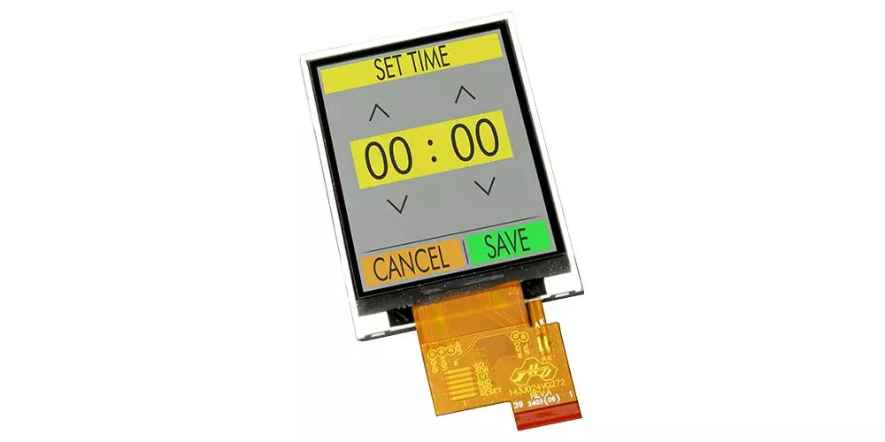 Sunlight-readable colour display