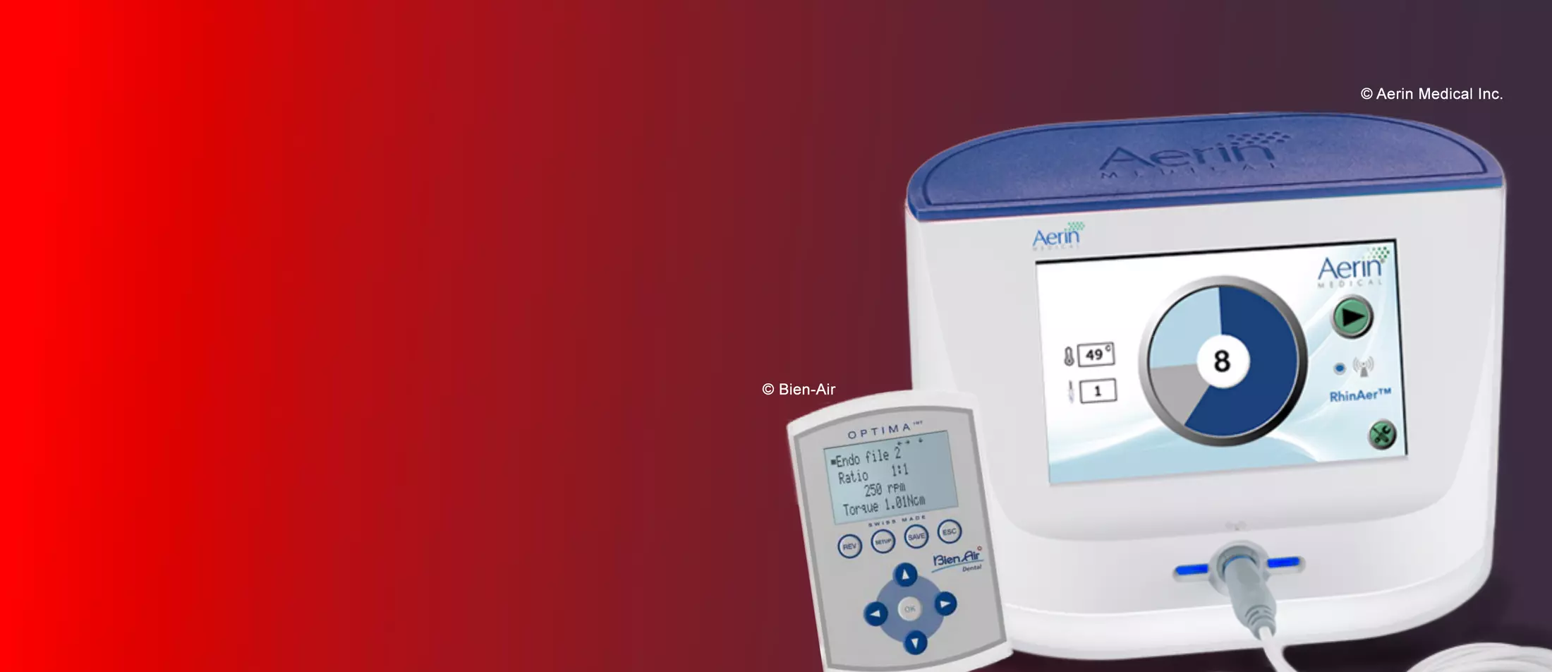 Displays for medical technology