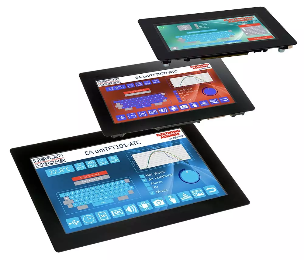 uniTFT Intelligent Display unit with PCAP for Control Unit uniTFT Intelligent Display unit with PCAP for Control Unit