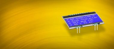 Super flat - compact display integrated SPI and I²C bus interface