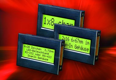 Dotmatrix displays modules with snap-in housing for easy mounting