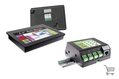 Kleinsteuerung mit hochwertigen Satellitendisplays