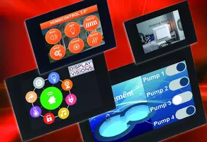 Small control unit with colour display