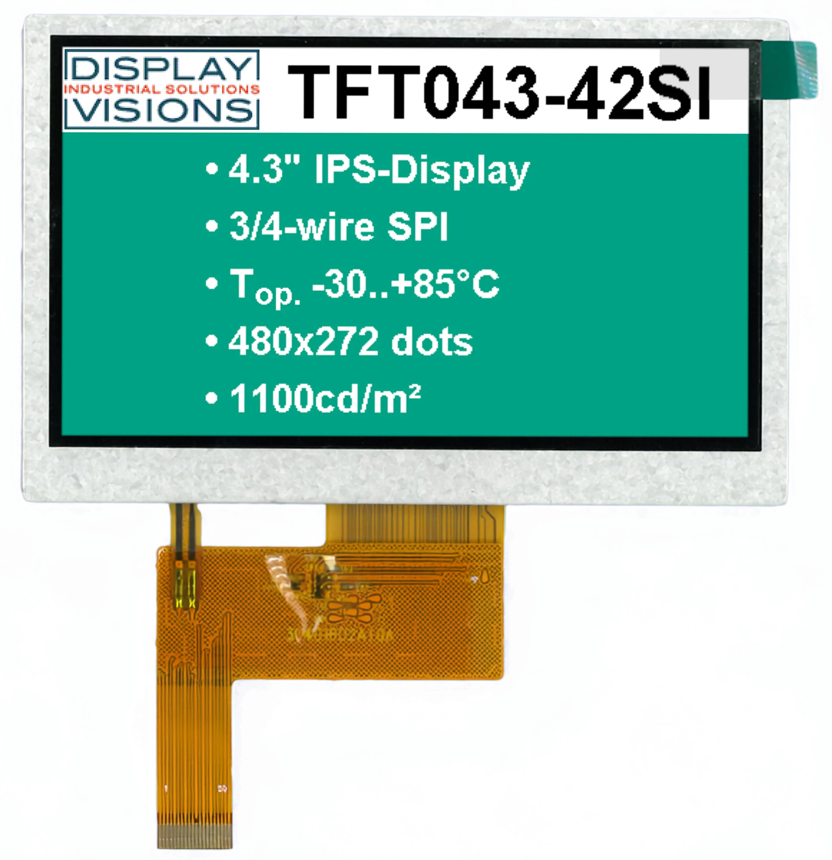 Highlight #1 – affordable 4.3-inch SPI solution