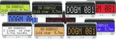 Flexible lighting Chip on glass text graphics displays