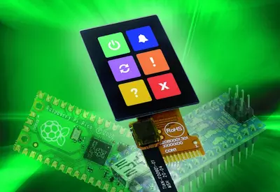 Miniature display in colour 1" with and without touch panel. Ideal for handheld and small sensors