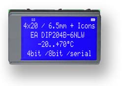 Dot matrix display modules include text and graphic displays